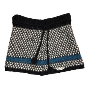 EVEREST DESIGNS Nordic Lined Wool Ski Skirt Handmade Nepal Sweater Knit